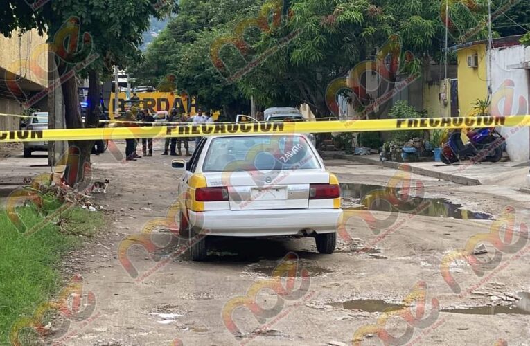 Ejecutan a taxista en Colonia de Acapulco.
