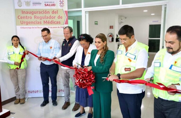 Inaugura la gobernadora Evelyn Salgado, el Centro Regulador de Urgencias Médicas en Guerrero.
