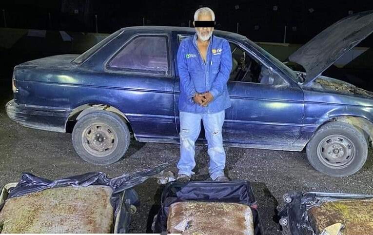 Cayó narco con 45 kilos de Mota.
