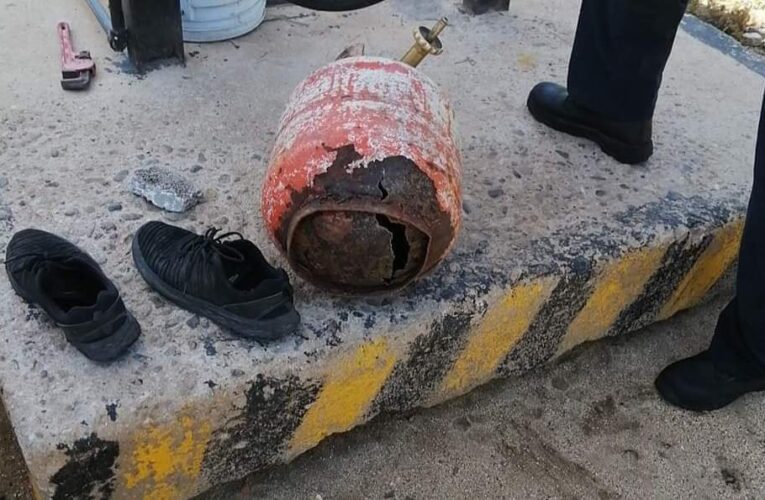 3 HERIDOS, LUEGO DE EXPLOTAR UN TANQUE DE GAS LP.