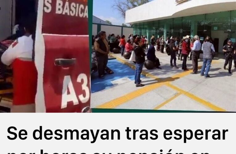 Se desmaya un grupo de adultos mayores tras esperar por horas su pensión en Acapulco