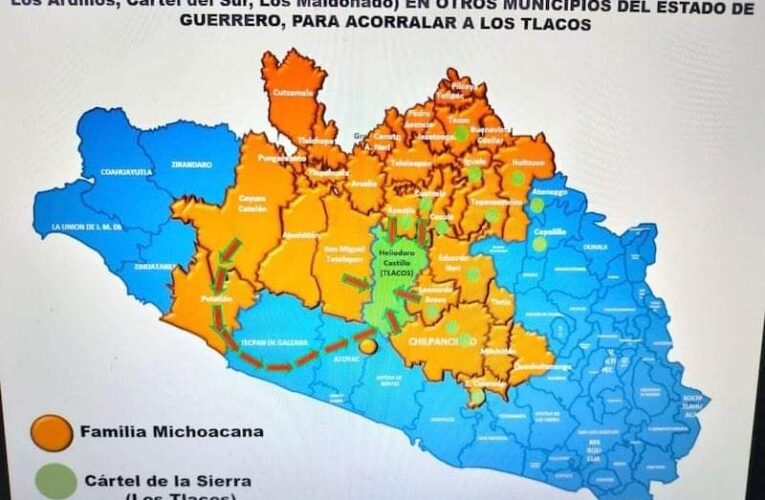 Vergüenza para el Gobierno; el mapa delincuencial en Guerrero y el crecimiento de asesinatos, levantones y secuestros!!