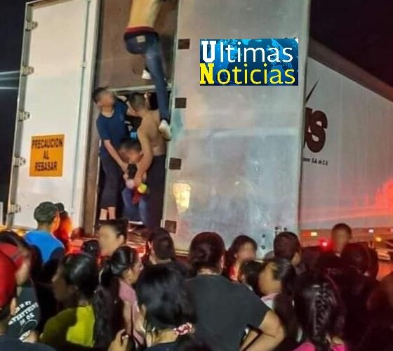 LOCALIZAN A MÁS DE 300 MIGRANTES HACINADOS Y DESHIDRATADOS EN UN TRÁILER!!