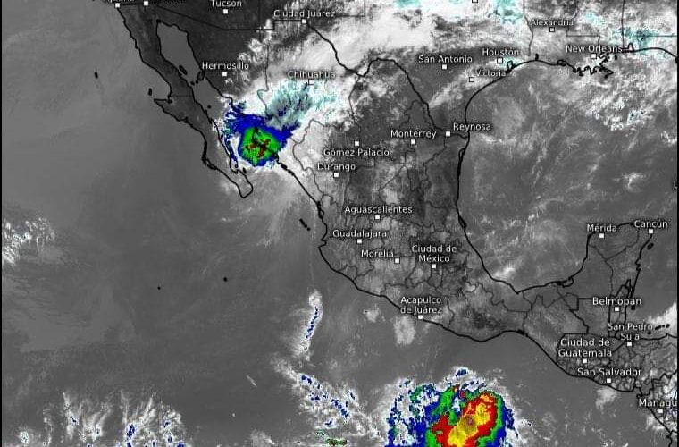 Guerrero: Se formó la depresión tropical Dieciocho-E al Sur de las costas de Oaxaca