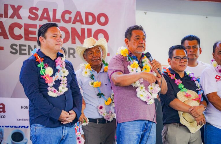Desde la Montaña de Guerrero llama Félix Salgado a continuar la lucha por la Cuarta Transformación