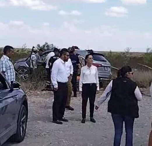 1 muerto en accidente del equipo de Claudia Sheinbaum,  en Coahuila.