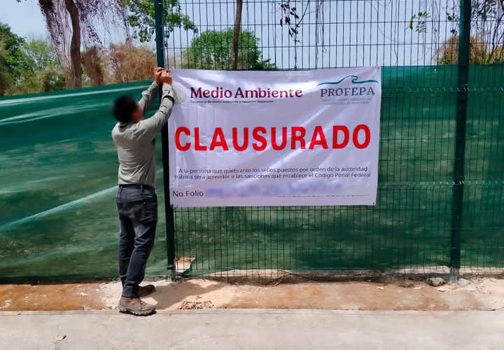 Clausura Profepa predio por cambio de uso de suelo en el exclusivo fraccionamiento Playacar.!!