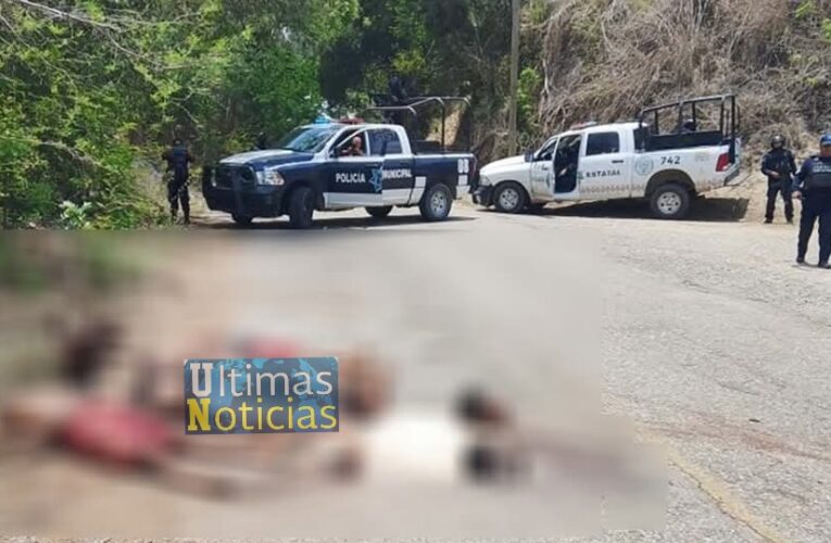 Barbarie en la sierra de Guerrero, localizan a 4 sujetos torturados, y decapitados con narco manta!!
